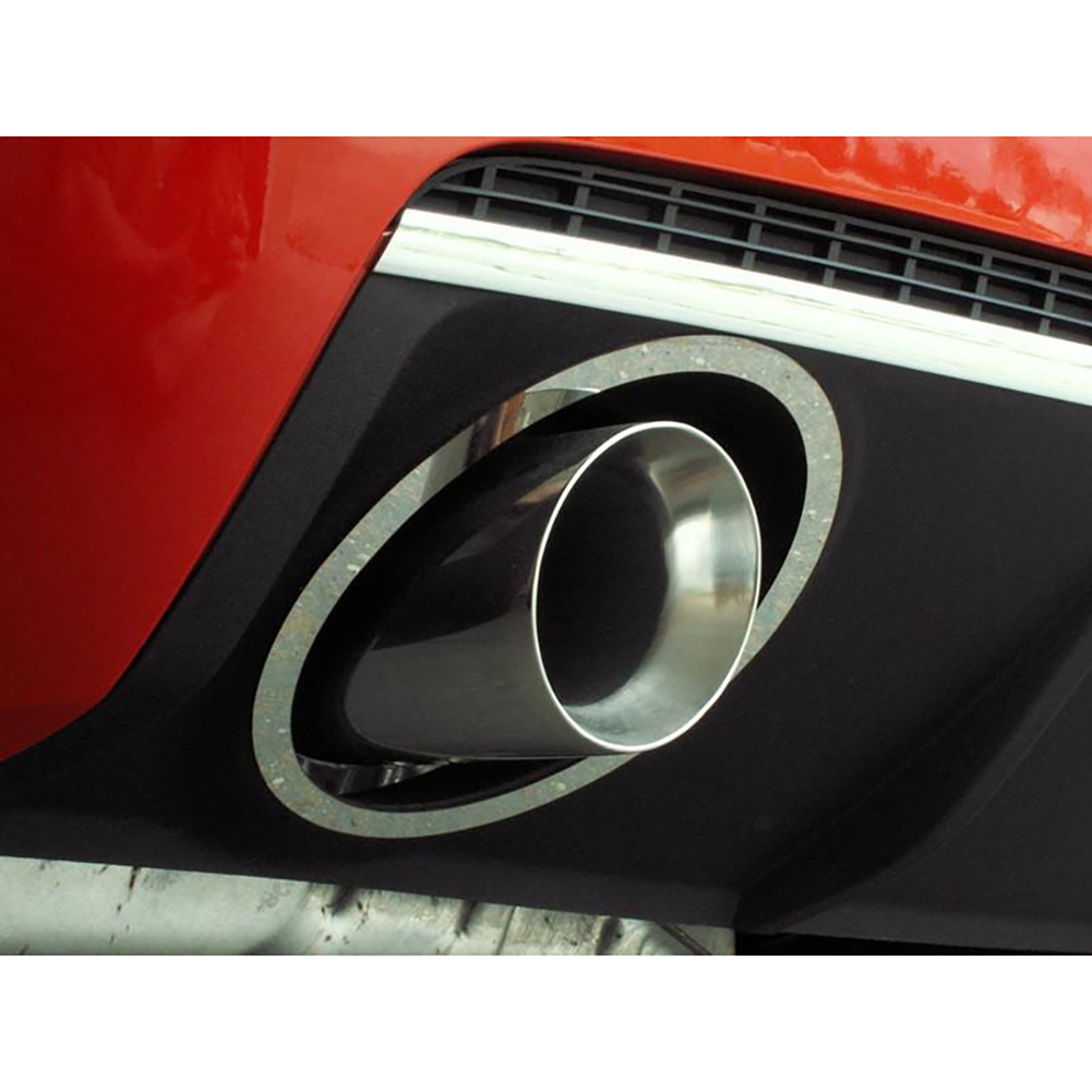 Camaro - Exhaust Trim Rings, Chopped Oval - Polished Stainless Steel